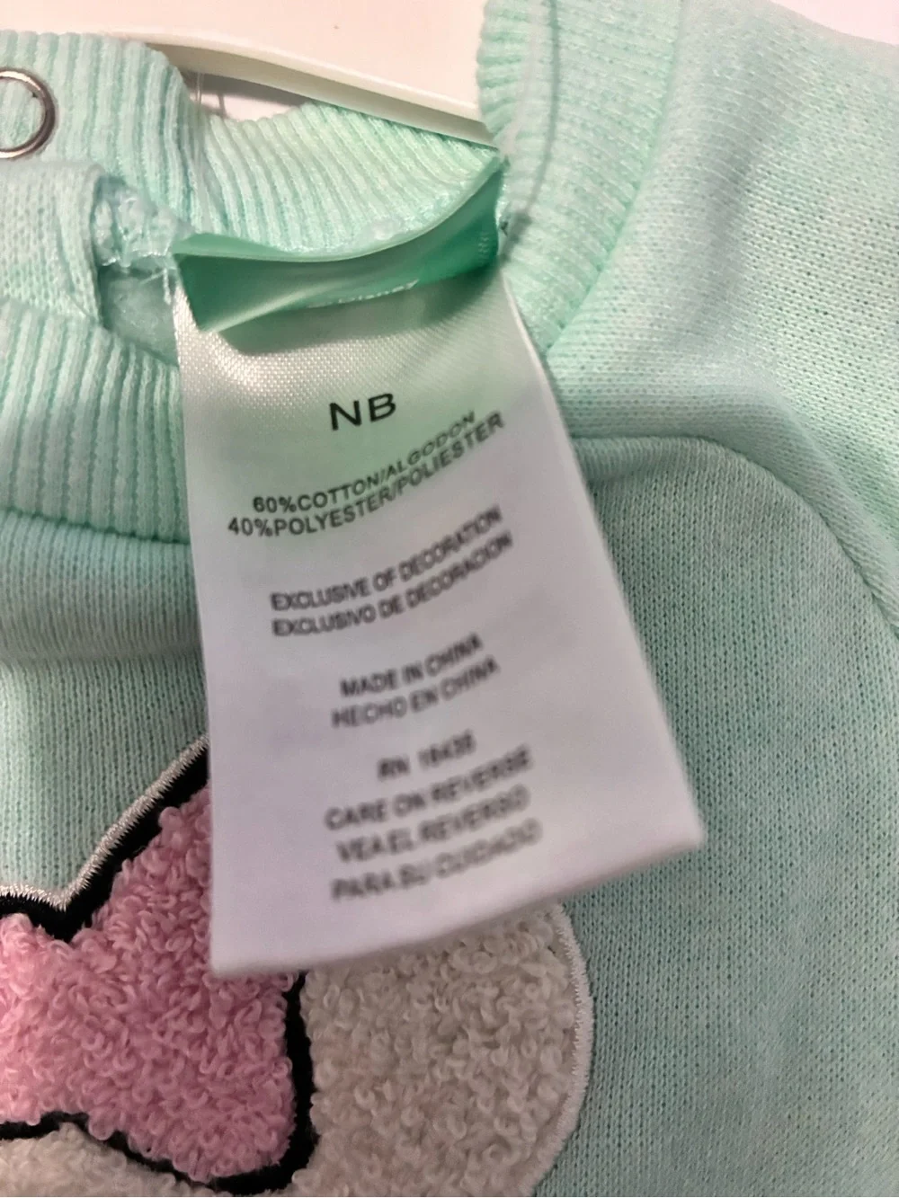 Disney Baby Minnie Mouse 2pc Sweatsuit Set NB Newborn Mint Green NWT